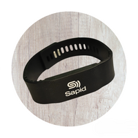 Pulsera de Silicón con Chip NFC Mod.1 - Negra