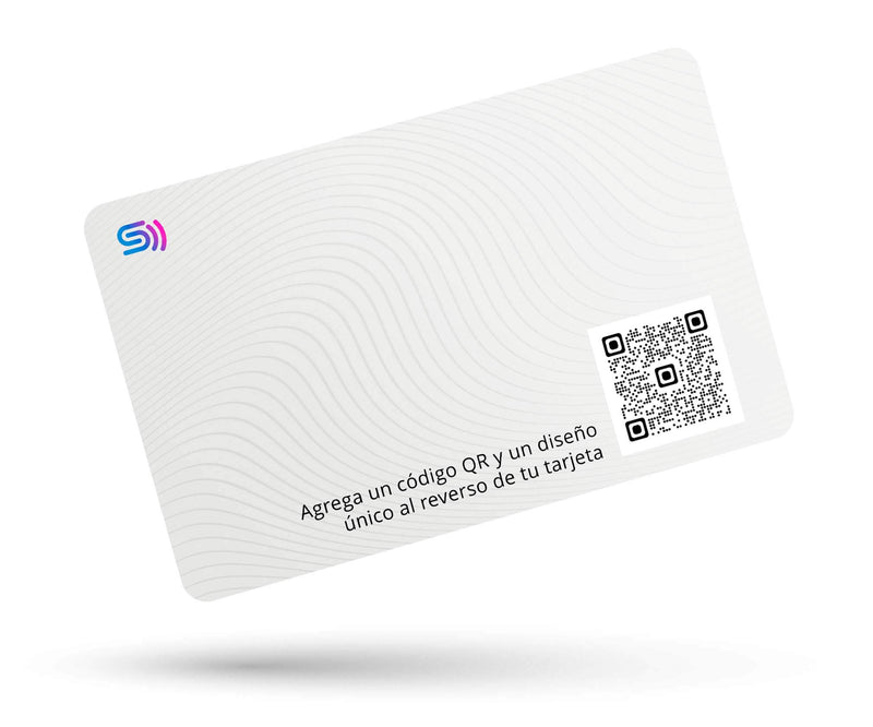 Tarjeta Blanca Personalizable de PVC con Chip NFC